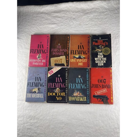 Other - Lot of 8 James Bond 007 Paperback Books Ian Fleming/Kingsley Amis/O.F. Snelling